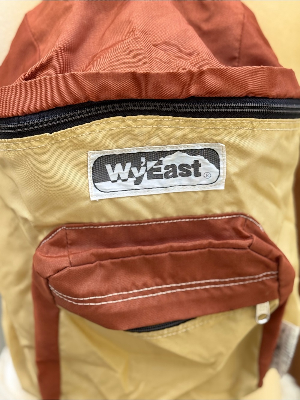 Two-Tone Rust & Tan Mini Backpack - Picture 2 of 12